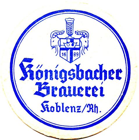 koblenz ko-rp königs rund 1stg 4a (215-o wappen-blau-u koblenz rh) 
